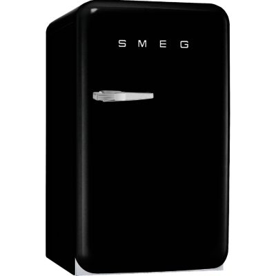 Smeg FAB10HRNE 55cm 'Retro Style' Home Bar Fridge and Icebox in Black with Right Hand Hinge
